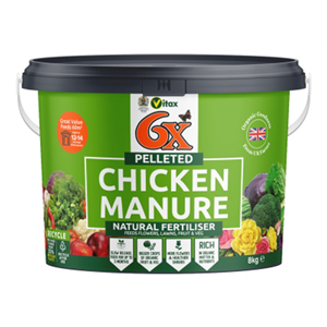 Vitax Chicken Manure 6x 8kg | Waterperry Gardens - Oxfordshire Garden ...